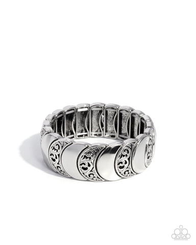Filigree Flair - Silver - Paparazzi Accessories