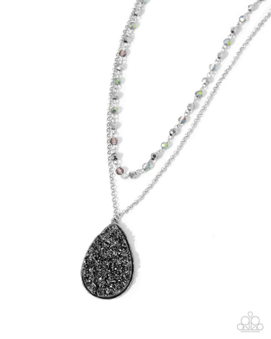 Druzy Delight - Silver - Paparazzi Accessories