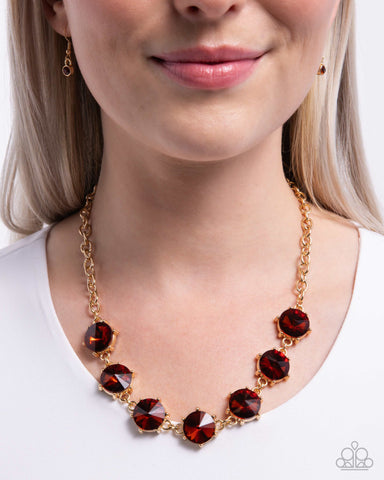 Drowning in Dazzle - Brown - Paparazzi Accessories