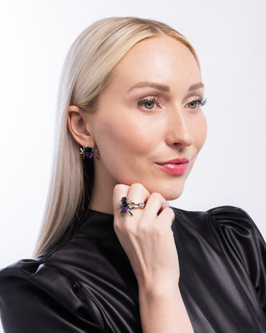 Spider Bite/Black Widow Complete Look - Purple - Paparazzi Accessories