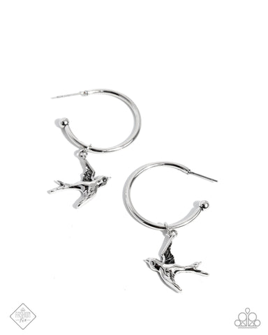 Meadowlark Memento - Silver - Paparazzi Accessories