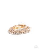 Persistent Pizzazz - Gold - Paparazzi Accessories