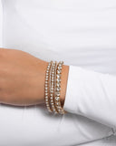 Persistent Pizzazz - Gold - Paparazzi Accessories