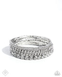 Persistent Pizzazz - White - Paparazzi Accessories