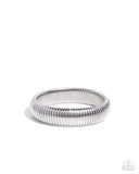 Flashy Fringe - Silver - Paparazzi Accessories