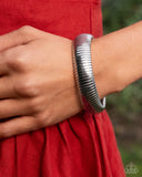 Flashy Fringe - Silver - Paparazzi Accessories