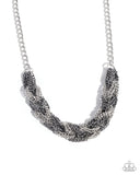 Braided Breakthrough - Silver - Paparazzi Accessories