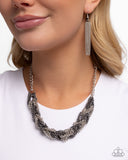 Braided Breakthrough - Silver - Paparazzi Accessories