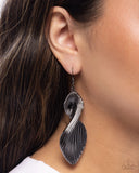 Skinny Spiral - Black - Paparazzi Accessories