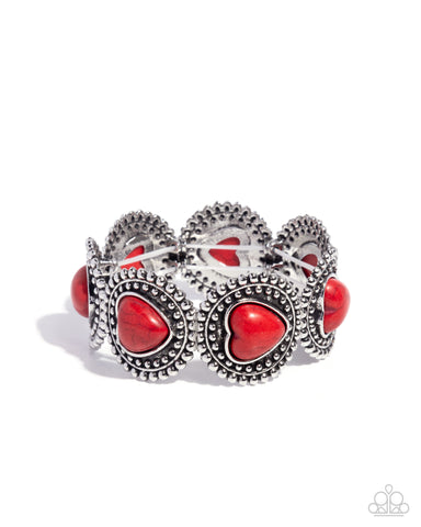 Rural Romance - Red - Paparazzi Accessories