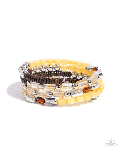 Eclectic Empire - Yellow - Paparazzi Accessories