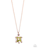 Turtle Theme - Rose Gold - Complete Look - Paparazz Accessories