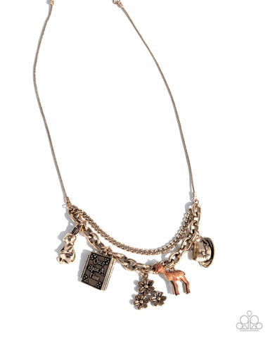 Storybook Setting - Gold - Paparazzi Accessories