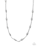 Cylindrical Chic - Silver - Paparazzi Accessories