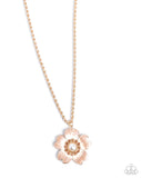 Perennial Pendant - Brown - Paparazzi Accessories