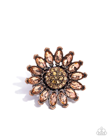 Sunflower Setting - Copper - Paparazzi Accessories