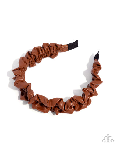 Ruffled Rebel - Brown - Paparazzi Accessories