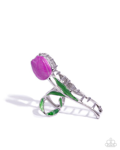 Floriculture Fever - Purple - Paparazzi Accessories
