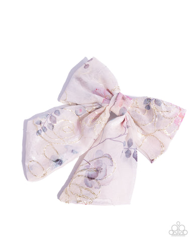 BOW Together - White - Paparazzi Accessories