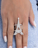 Eiffel Tower Ease - White - Paparazzi Accessories