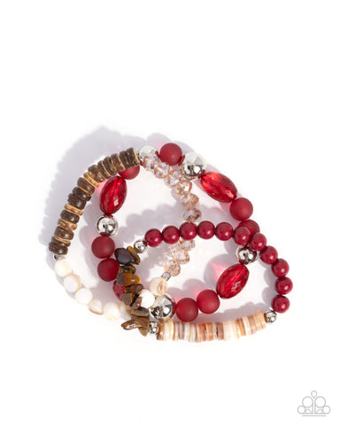Seasonal Stretch - Red - Paparazzi Accessories