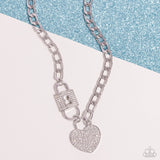 Lock Up Your Love - White - Paparazzi Accessories