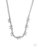 BOW the Knee - Silver - Paparazzi Accessories