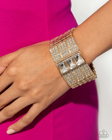 Dramatic Diva - Gold - Paparazzi Accessories