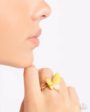 Fluttering Fidelity - Yellow - Paparazzi Accessories