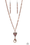 Kiss and SHELL - Copper Lanyard - Paparazzi Accessories
