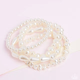 Gossip PEARL - White - Paparazzi Accessories