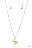 Butterfly Lullaby - Yellow - Paparazzi Accessories