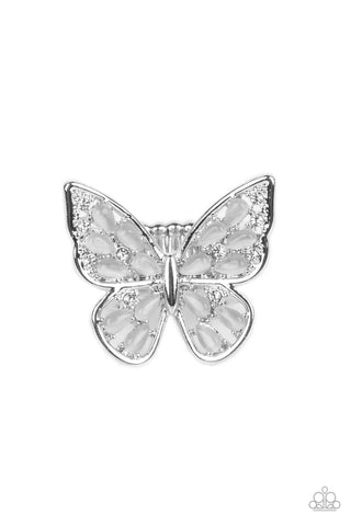 Flying Fashionista - White - Paparazzi Accessories