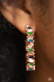 Effortless Emeralds - Copper - Paparazzi Accessories