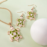 Turtle Theme - Rose Gold - Complete Look - Paparazz Accessories