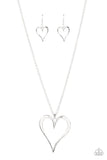 Hopelessly In Love -Silver - Paparazzi Accessories