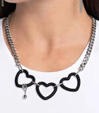 Heart Homage - Black - Paparazzi Accessories