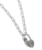 Padlock Potential - Silver- Paparazzi Accessoires