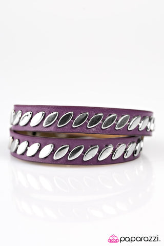 Hey, Batter Batter - Purple - Paparazzi Accessories