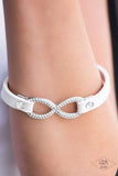 Innocent Till Proven GLITZY! - White - Paparazzi Accessories