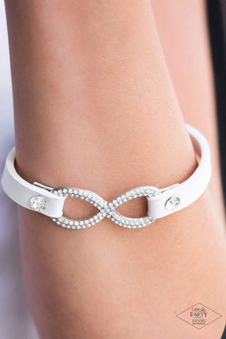 Innocent Till Proven GLITZY! - White - Paparazzi Accessories
