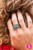 Sparkling Speedways - Silver - Paparazzi Accessories