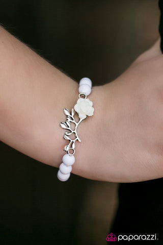 Garden Grotto - White - Paparazzi Accessories