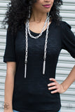 SCARFed for Attention - Silver - Paparazzi Accessories