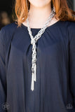SCARFed for Attention - Silver - Paparazzi Accessories