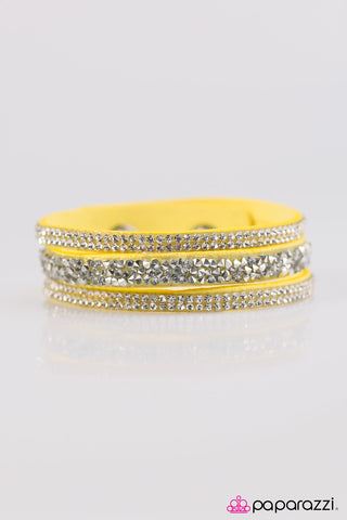 I Love Rock N Roll - Yellow - Paparazzi Accessories