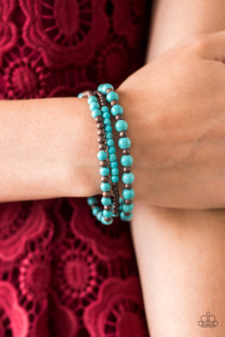 Anasazi Desert - Blue - Paparazzi Accessories