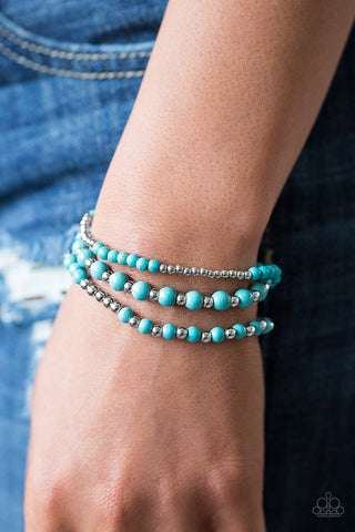 Anasazi Desert - Blue - Paparazzi Accessories