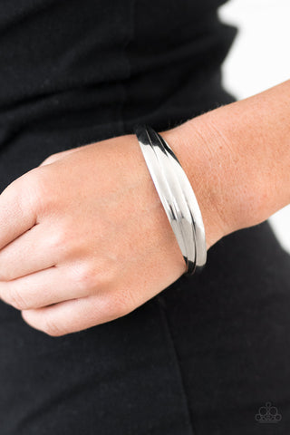 Best In DOWNTOWN - Silver - Paparazzi Accessories