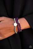 Waltzing Wildflowers - Purple - Paparazzi Accessories